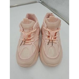 Girls Lace Up With Lace Lock Sneakers Size EU28/US11.5